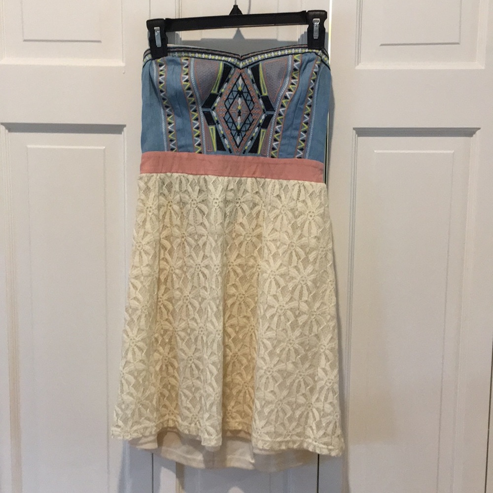 Strapless summer dress